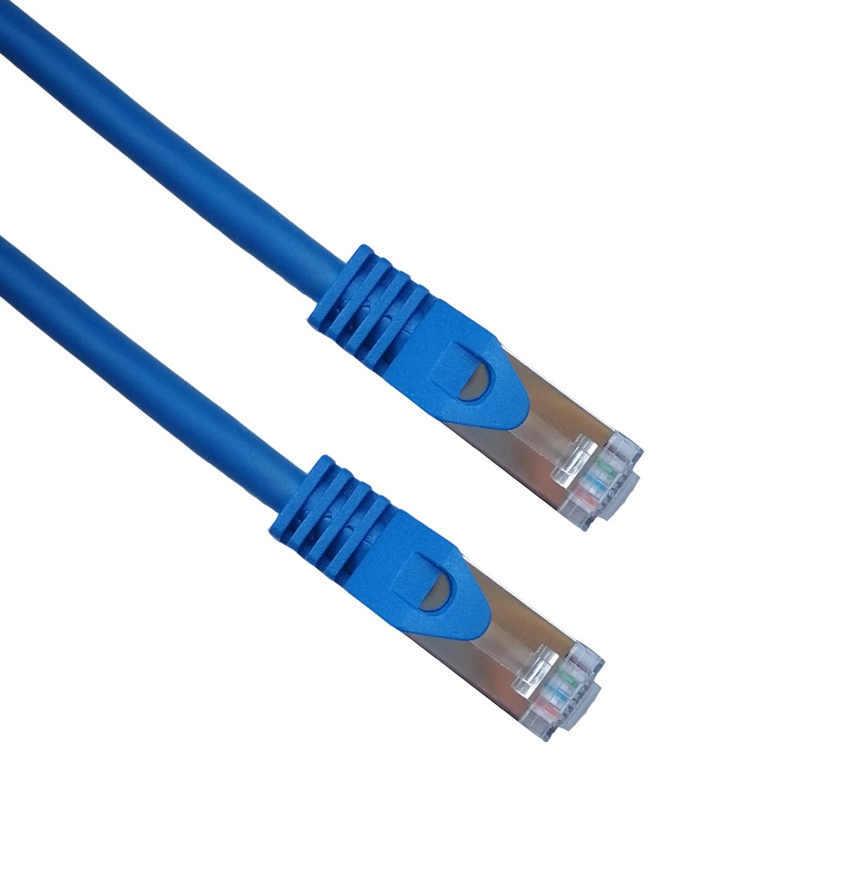Cat7-0.25m Cat7 RJ45 0.25m Patchkabel Netzwerkkabel 600 MHz halogenfrei 10 GBit/s für IP Kameras – Bild 1