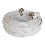 10m MiniRG59 Kombikabel für Full HD Videoüberwachung bis 2MP! Video/Strom, weiß