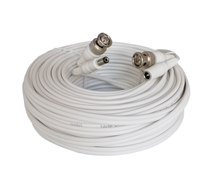10m MiniRG59 Kombikabel für Full HD Videoüberwachung bis 2MP! Video/Strom, weiß