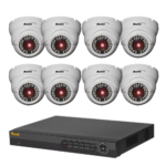 NASHE HDTVI KIT 8 Domes VF 2 Mpxls