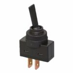 KFZ-Kippschalter 12V 20A, schwarze Kippschalter mit flachem Griff, EIN/AUS 2 Position 2-polig für PKW-LKW Boote