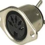 Flanschbuchse, Kontakte gerade Polzahl: 5 Silber