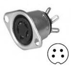 CONN RCPT FMALE DIN 5P SOLDER