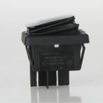 Wippschalter schwarz 2-polig 30x22 mm 250V16A IP65